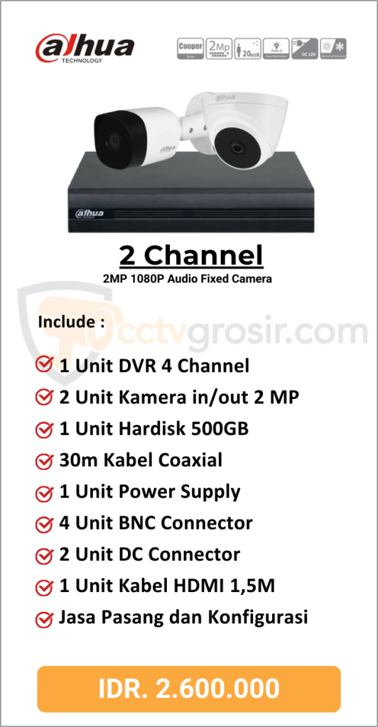 Paket Dahua 2 Channel Audio