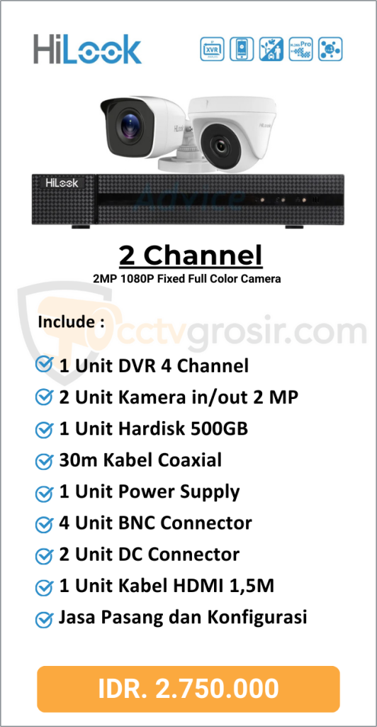 Paket Hilook 2 Channel Colorvu